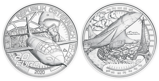 [7984.2020.44] 2020, 20 Euro Concorde, Österreich