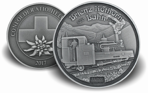 [7986.2017.44] 1 Unze &quot;Brienzer Rothorn-Bahn&quot; per 1