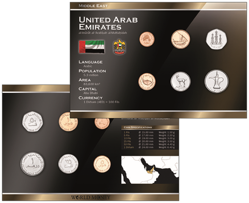 [7993.2020.03] Kursmünzensatz, Arabische Emirate