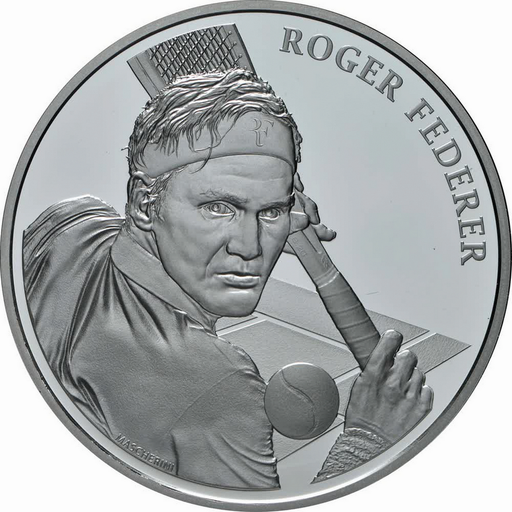 [7996.2020.06] 2020, 20 Fr. Gedenkmünze &quot;Roger Federer&quot;, Probeprägung
