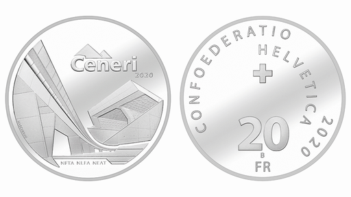 [7996.2020.05] 2020, 20 Fr. Gedenkmünze &quot;Neat-Ceneri 2020&quot;