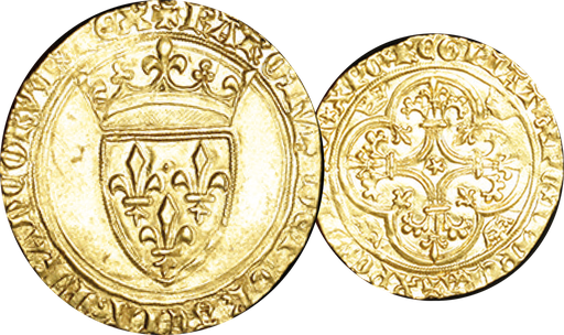 [7997.1389.01] 1380-1422, Ecu d'or à la couronne o.J., 3 Emission, Frankreich, Charles VI