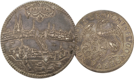 [8012.1700.01] 1700, Taler Basel mit ovalem Wappen und Stadtansicht