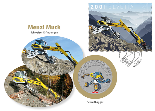 [9959.1833.01] 2021, Schweizer Erfindungen - Menzi Muck