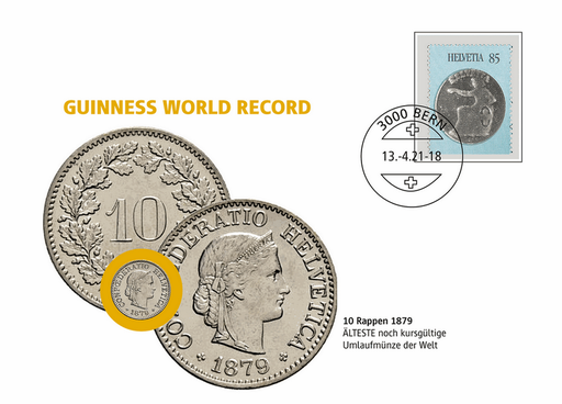 [9959.2021.06] 2021, Älteste Umlaufmünze der Welt - 1879