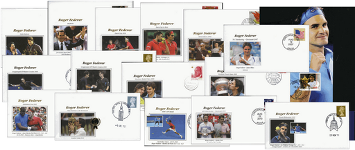 [9974.2012.30] Grosskollektion Roger Federer, Sonderausgaben-Briefe