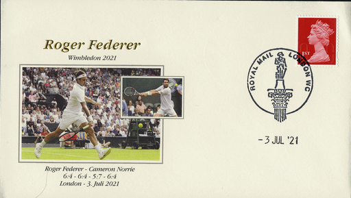 [9974.2021.14] Roger Federer - Wimbledon: Sieg gegen Cameron Norrie