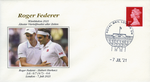 [9974.2021.16] Roger Federer - Wimbledon: ältester Viertelfinalist der Geschichte