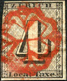 [7012.1.38] 1843, Zürich 4, Type 1