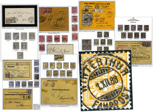 [7260.58.28] 1882-1907, Ziffermuster Spezial "Farben"