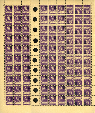 [7300.150.17] 20 - 15 Rp. violett, sämisch