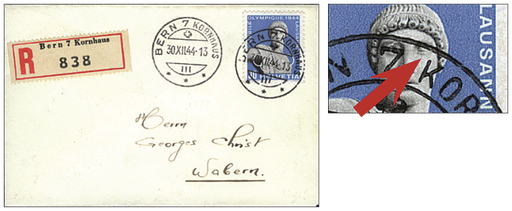 [7300.261.19] 30 Rp. Apollo, blau-grauschwarz, "Apollo mit offenem Auge"
