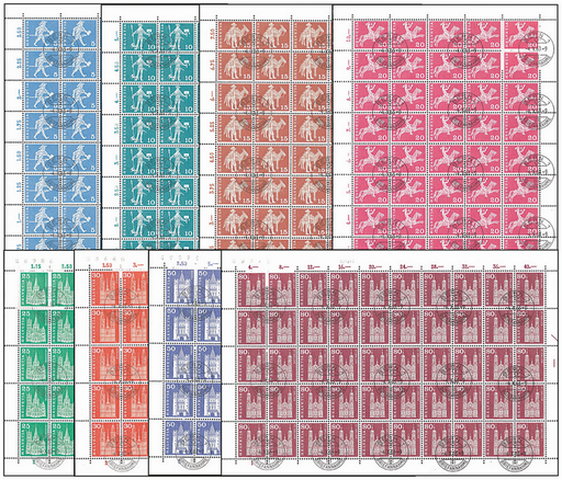 [7300.355.31] 1963-1968, Postgeschichtliche Motive und Baudenkmäler