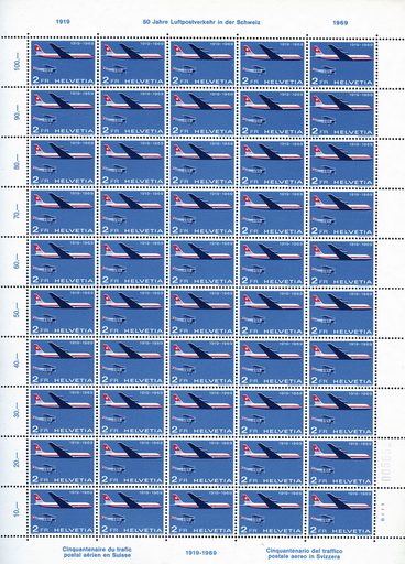 [7300.465.02] 200 Rp. 50 Jahre Flugpost