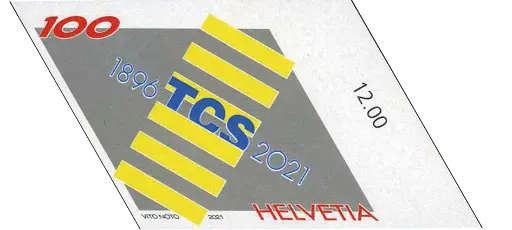 [7300.1827.06] 125 Jahre TCS, UNGEZÄHNT statt gezähnt