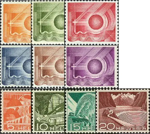 [7300.1949.02] 1949 Farbproben für Technik und Landschaft 