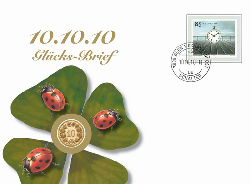 [7300.2010.08] 2010, Schnapszahl-Numisbeleg 10.10.10