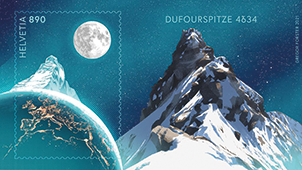 [7321.1.06] Crypto Stamp "Dufourspitze"