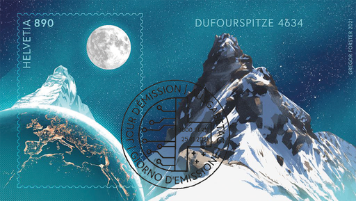 [7321.1.19] Crypto Stamp "Dufourspitze"