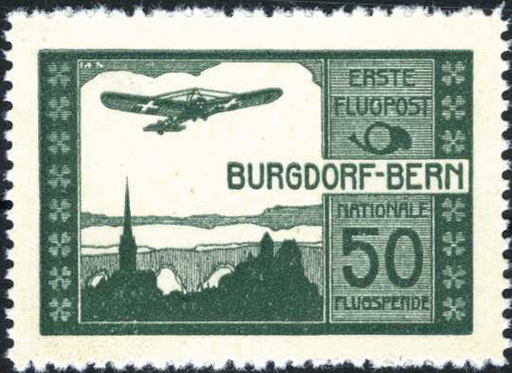 [7360.4.09] 50 Rp. Burgdorf, Papier weiss