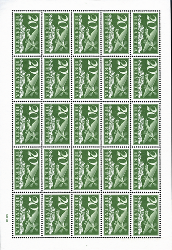 [7370.4.16] 20 Rp. grün-blaugrün