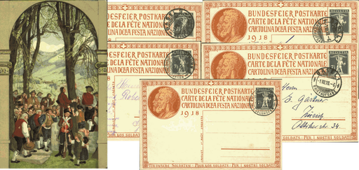 [7404.20.05] 1918, Landsgemeinde Nr. 1 - 5 komplett