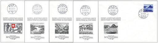 [7406.56.01] 1952, Glarus und Zug 600 Jahre in der Eidgenossenschaft, Seen und Wasserläufe