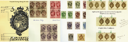 [7820.25.07] 1920, Wappenmuster, Landschaften und Fürstenbilder