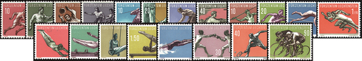 [7820.266.03] 1954-1958, Komplett-Kollektion Sportserie I-V