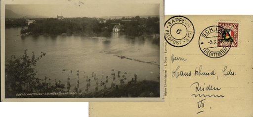 [7820.1927.01] 1927, Schweizer Militärpost in Liechtenstein