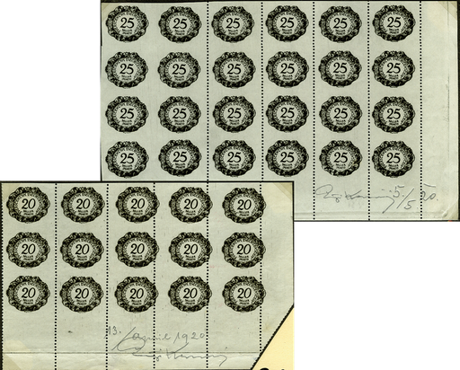 [7847.4.01] 1920, Ziffermuster im Oval