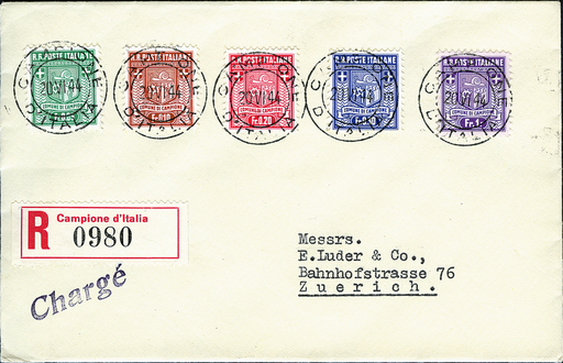 [7860.1.09] 1944, Gemeindemarken der italienischen Exklave Campione