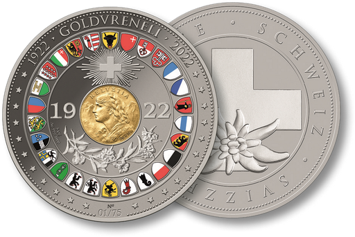 [7986.2022.15] 5 Unze "100 Jahre letztes Goldvreneli"